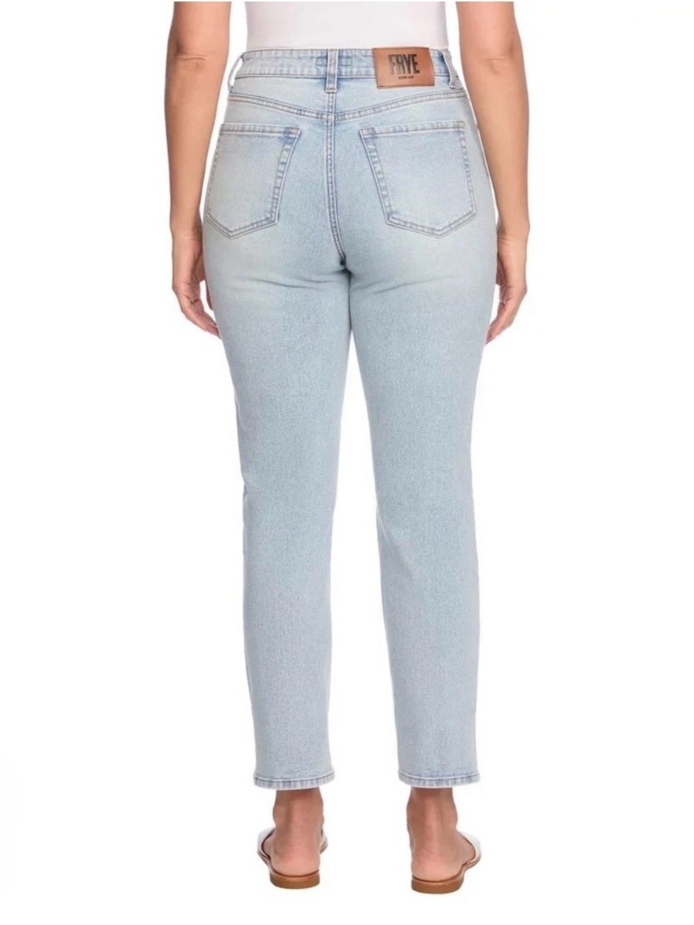 FRYE HIGH RISE STRAIGHT LEG JEANS